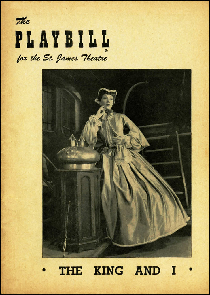 The original Playbill from "The King and I" 1951 production