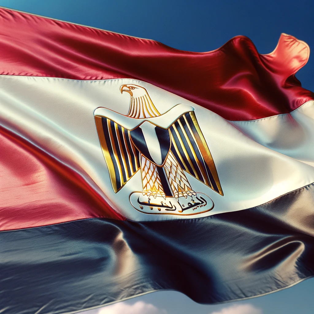 The Egyptian flag